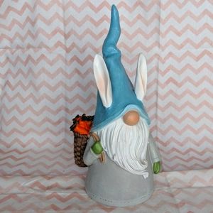 New - Easter Spring Gnome with basket of Carrots - 10"